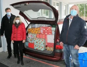 Weihnachtspäckchen für Togo von der GWRS Oberrot